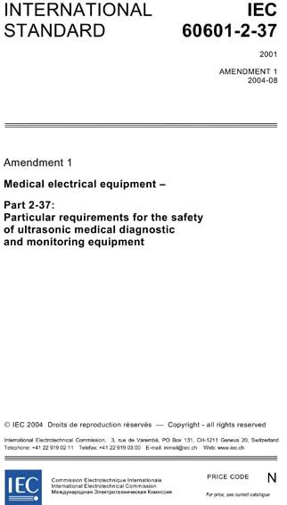 Iec 60601 2 37 Amd1 Ed 10 En2004 Amendment 1 Medical Electrical