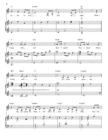 Whats Wrong With Me From Mean Girls The Broadway Musical Sheet Music