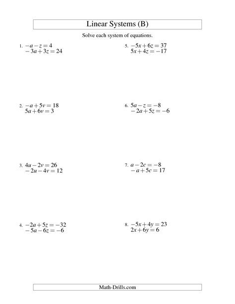 10 Best Images Of 8th Grade Math Equations Worksheets 8th Grade Math