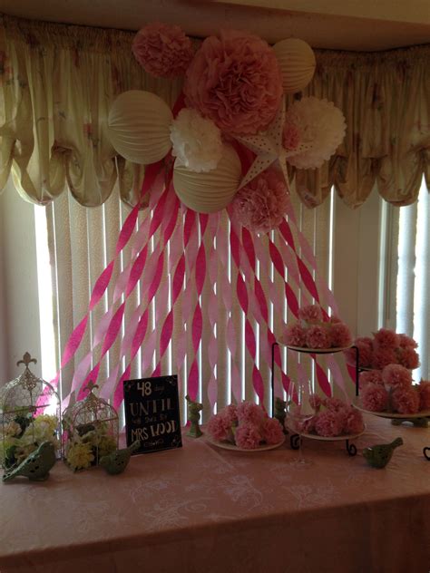 Pin By Lauren Trammell On For My Friends Bridal Shower Diy Bridal Shower Decorations Pink