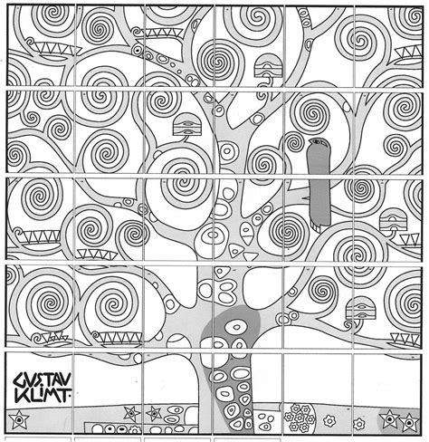 Gustav Klimt Tree Of Life Arts Visuels Cours Dart Feuilles De