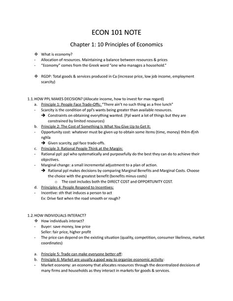 Econ 101 Note Copy Econ 101 Econ 101 Note Chapter 1 10