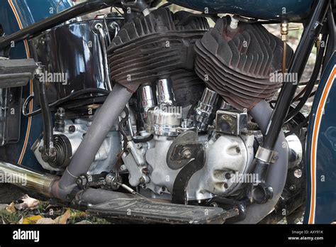 Classic Harley Davidson Flathead Engine Stock Photo Alamy