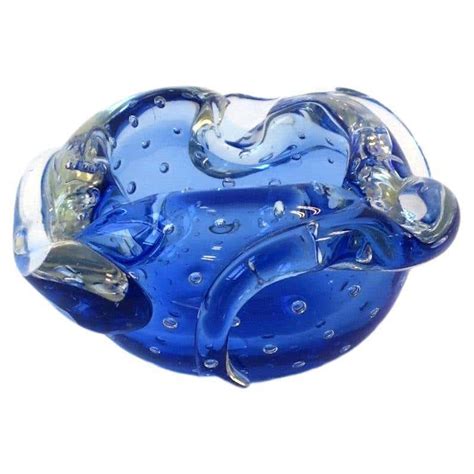 Moser Glass Art Deco Ashtray At 1stdibs Moser Ashtray Art Deco Ashtrays Art Deco Glass Ashtray