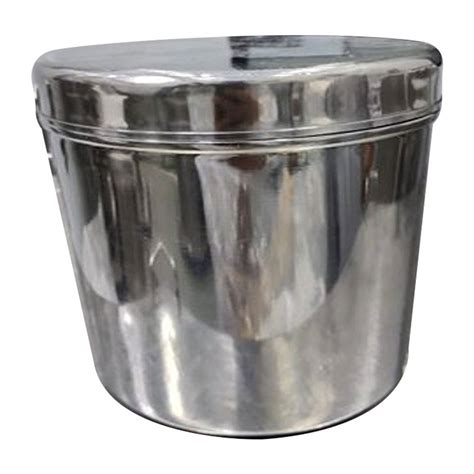 silver 10kg stainless steel container for kitchen material grade ss304 at rs 2100 piece in