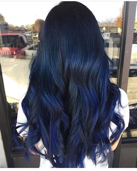 Midnight Blue Fckinghair By Conniecouture Blue Hair Highlights Hair Styles Hair Highlights