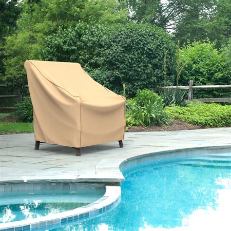 Outdoor chair covers are a great investment, because they protect your furniture investment. Medium Outdoor Chair Cover - Select Tan - Empire Patio Covers