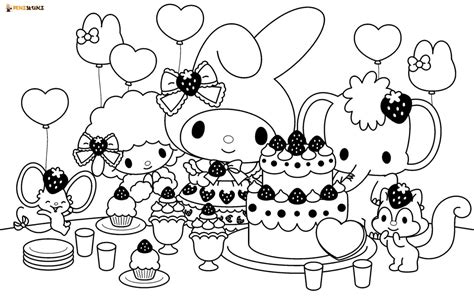 My Melody Coloring Pages Printable Coloring Pages