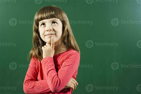 Little Girl Thinking 35276610 Stock Photo At Vecteezy