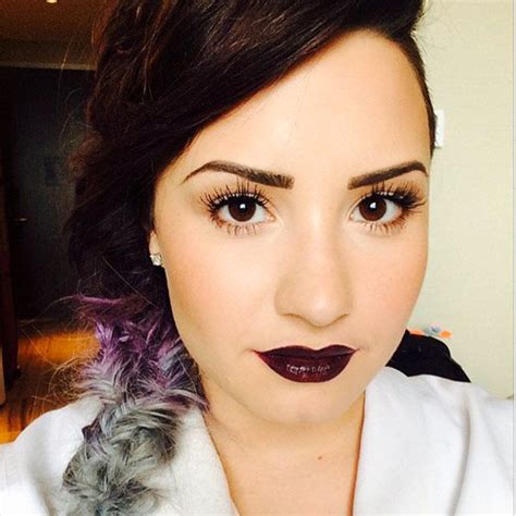Demi Lovato Rocks Dramatic Dark Lipstick — Love Or Loathe Vote Demi