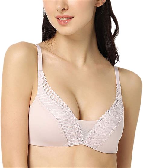 Womens Comfortable Lace Wire Free Push Up Bra At Amazon Womens Clothing Store