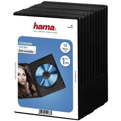 Hama Dvd Box 10 Stuks Zwart Hama Dvd Doosjes Zijn Een Ideale