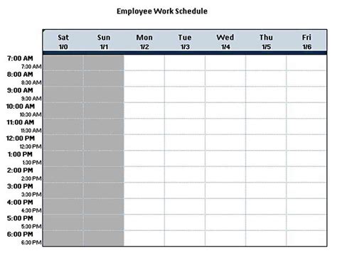 Shift Schedule Template | think moldova