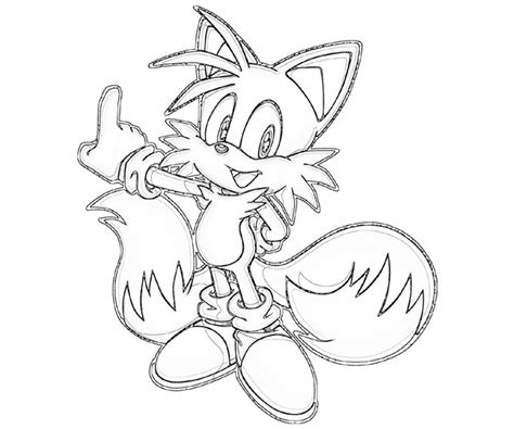 All coloring pages » cartoon » sonic the hedgehog » sonic with tails Sonic Generations Tails Cute | Surfing