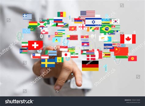 World Map All States Their Flags Stock Photo 1933213409 Shutterstock