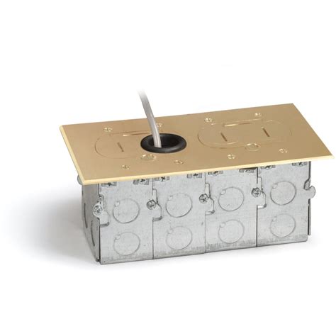 Recessed And Flush Receptacle Boxes In Floor Outlets For Wood Floor