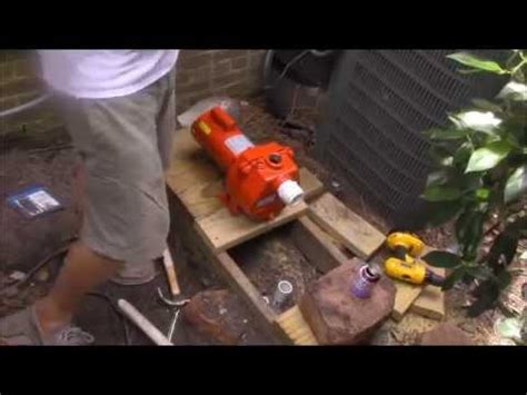I have water in my lines, but when them pump calls for water, i hear air in the. How to Install a Shallow Well Pump - YouTube