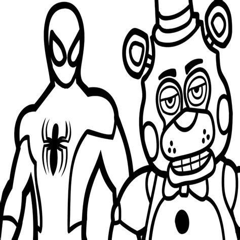 Toy Freddy Coloring Pages