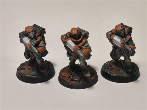 Astra Militarum Imperial Guard Orange Plasma Storm Troopers