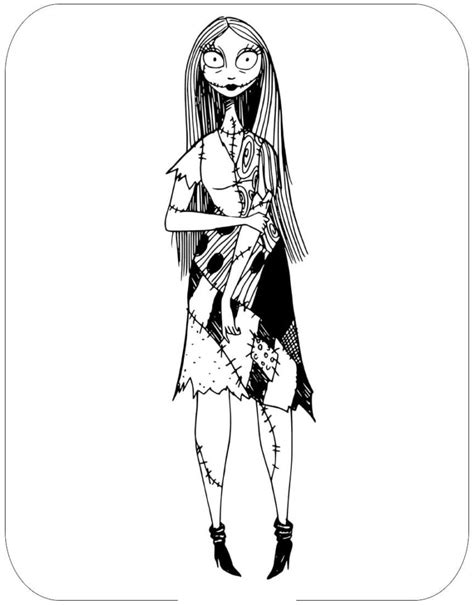 Nightmare Before Christmas Coloring Pages. Download and Print