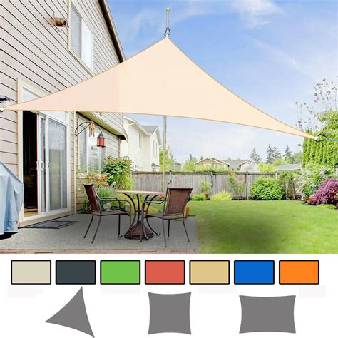 Shade sails made to fit your frame in a choice of fabrics and colours. Sun Shade Sail Garden Patio Awning Canopy Sunscreen 98% UV ...