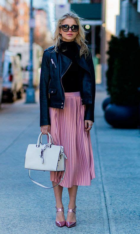 40 Pink Pleated Skirt Ideas Pink Pleated Skirt Outfits Fashion
