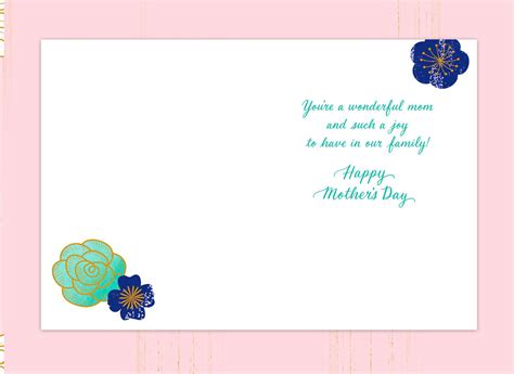 Daughter In Law Pink Floral Mothers Day Card Greeting Cards Hallmark