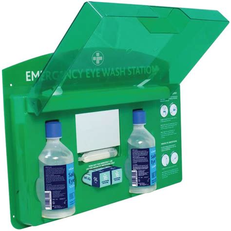What are the specifications for eyewash stations and eye/face wash stations? Premier Eye Wash Station | Seton UK