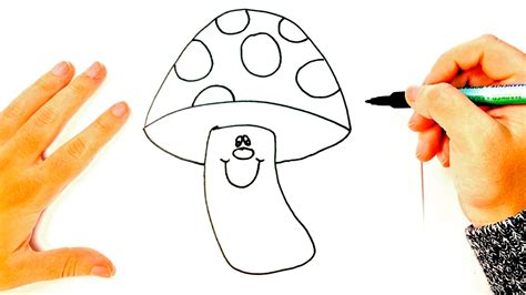 Themes are simple drawing ideas that can make your little ones think. How to draw a Mushroom for Kids | Mushroom Easy Draw ...