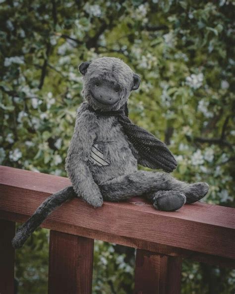 Cute Stuffed Animals Teddy Bears Garden Sculpture Monkey Outdoor