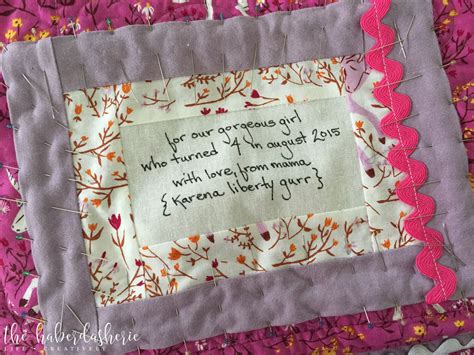 A Creative Final Touch Quilt Label Tutorial — The Haberdasherie