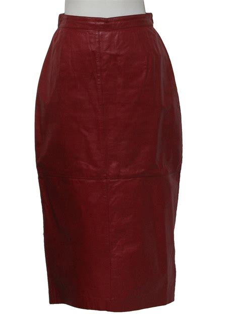 S Bermans The Leather Experts Skirt S Bermans The Leather Experts Womens Dark Red