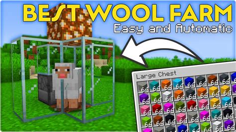 The Best Wool Farm Minecraft 119 Tutorial Youtube