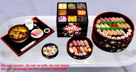 Japanese Food Set ~ Nathys Sims