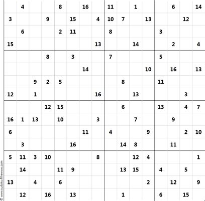 The regular sudoku, the sudoku x also known as diagonal sudoku, the irregular sudoku also known as jigsaw sudoku or nonomino sudoku, the. SUDOKU 16X16 DA SCARICARE