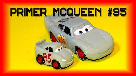 Pixar Cars Primer Lightning McQueen Micro Drifter Custom One Of A Kind Car From Disney Mattel