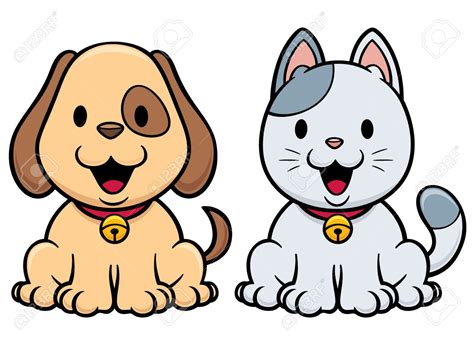 Pet Dogs Dogs And Puppies Dog Cat Cat And Dog Drawing Cartoon Dog