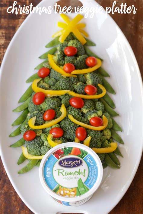 Like fruits, vegetables are also a type of healthy food. Christmas Tree Veggie Platter - Lil' Luna