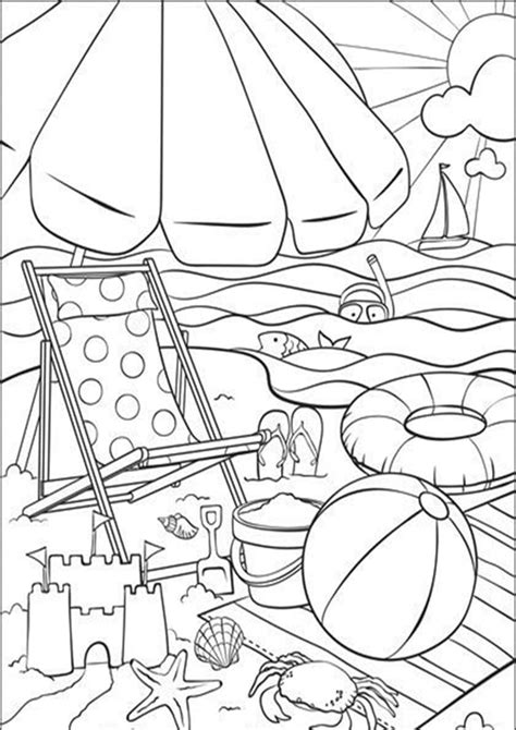 Free Summer Printable Coloring Pages