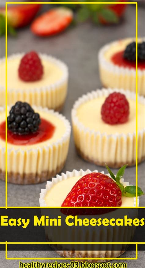 BEST RECIPES Easy Mini Cheesecakes Mini Pasteles De Queso Recetas De