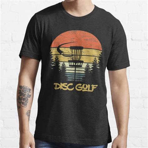Cool Vintage Distressed Disc Golfer T Disc Golf T Shirt For Sale