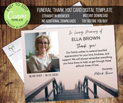 Funeral Thank You Cards Funeral Ts Memorial Cards Funeral