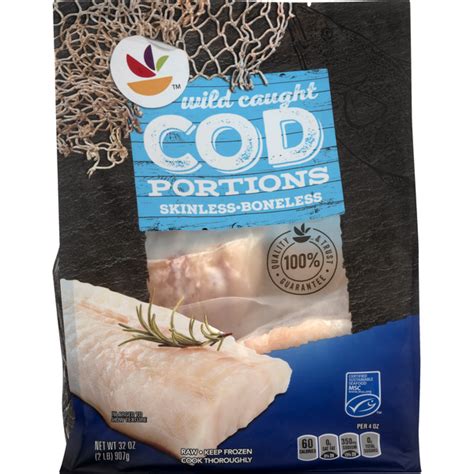 Save On Stop And Shop Cod Portions Boneless Skinless Wild Caught Frozen