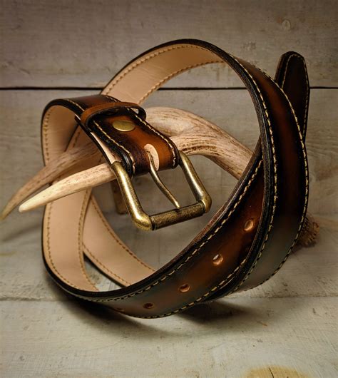 handmade fully lined leather belt with removable buckle ships free northamerica