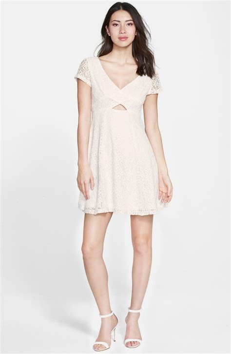 jessica simpson kaitlee lace fit and flare dress nordstrom