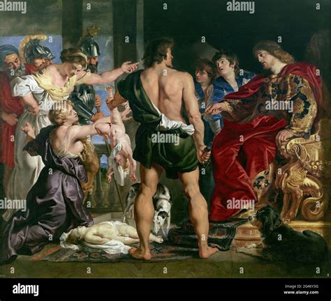 Peter Paul Rubens The Judgement Of Solomon 01 Stock Photo Alamy