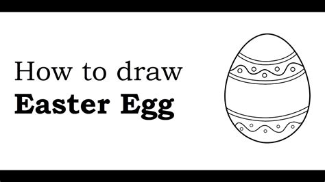 How To Draw And Design Easter Egg Drawing Step By Step Youtube