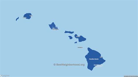 Hawaii Political Map Democrat And Republican Areas In Hawaii