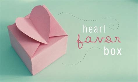 Diy Paper Heart Box Tutorial Heart Favors Diy Paper Diy Box