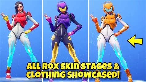 New Rox Skin Stages And Colors Showcased Fortnite Battle Royale All Rox
